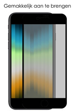 NoXx Screenprotector Geschikt voor iPhone SE 2022 Screenprotector Privacy Tempered Glass Gehard Glas Display Cover