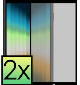 NoXx NoXx iPhone SE 2022 Screenprotector Glas Privacy - 2 PACK