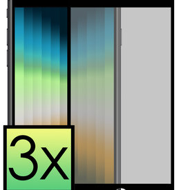 NoXx NoXx iPhone SE 2022 Screenprotector Glas Privacy - 3 PACK