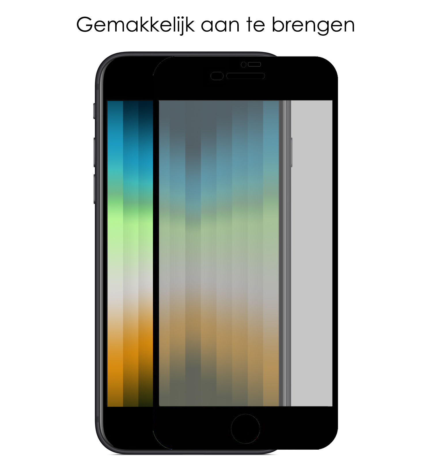 NoXx Screenprotector Geschikt voor iPhone SE 2022 Screenprotector Privacy Tempered Glass Gehard Glas Display Cover - 3x