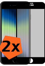 Nomfy Screenprotector Geschikt voor iPhone SE 2022 Screenprotector Privacy Bescherm Glas - Screenprotector Geschikt voor iPhone SE (2022) Privacy Screenprotector Tempered Glass - 2 PACK