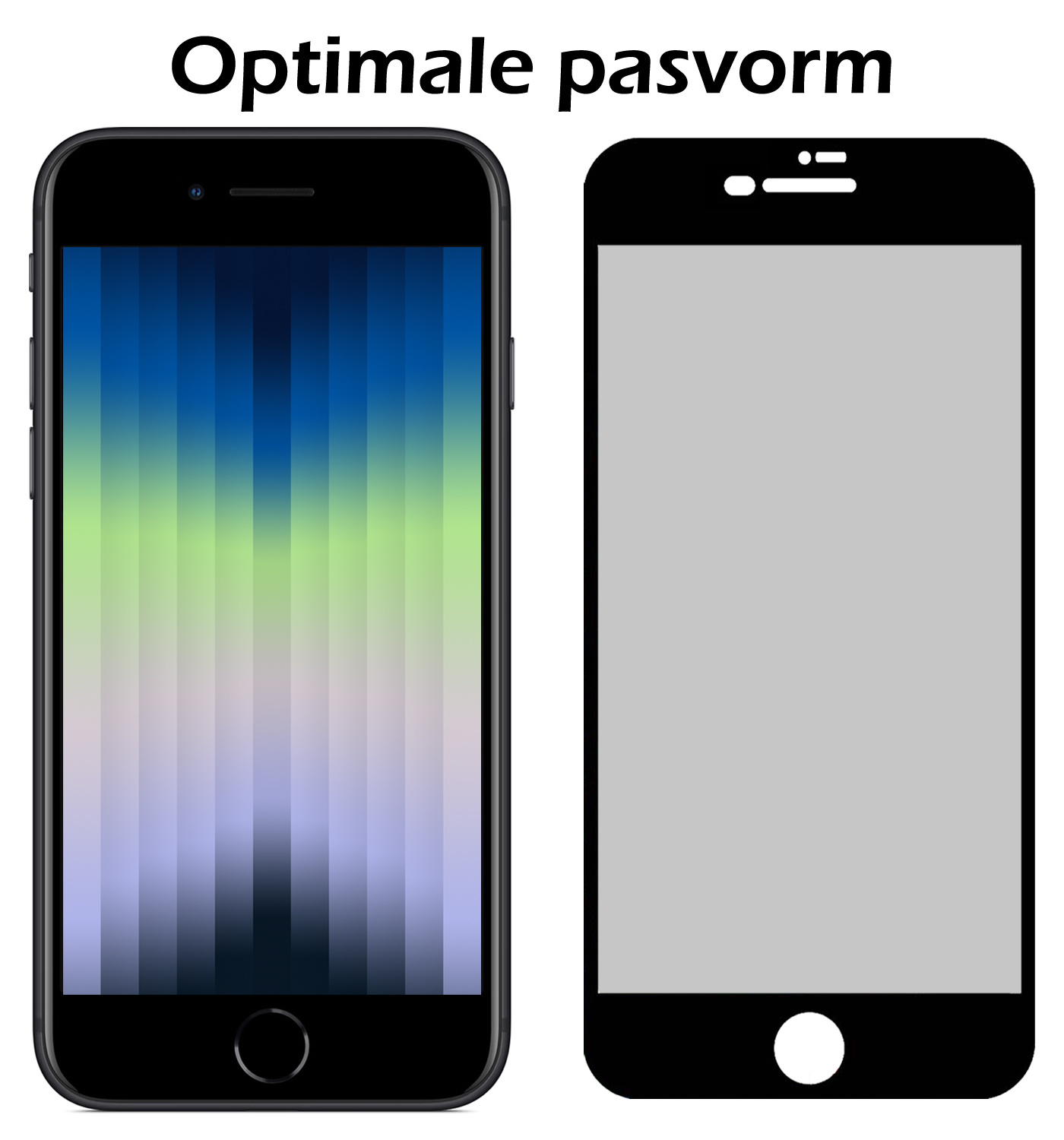 Nomfy Screenprotector Geschikt voor iPhone SE 2022 Screenprotector Privacy Bescherm Glas - Screenprotector Geschikt voor iPhone SE (2022) Privacy Screenprotector Tempered Glass - 3 PACK