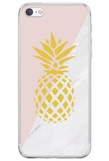 BASEY. Hoes Geschikt voor iPhone 7 Hoesje Siliconen Back Cover Case - Hoesje Geschikt voor iPhone 7 Hoes Cover Hoesje - Ananas - 2 Stuks