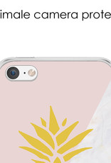 NoXx Hoes Geschikt voor iPhone 7 Hoesje Cover Siliconen Back Case Hoes - Ananas - 2x