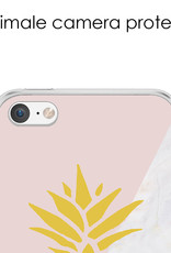 NoXx Hoesje geschikt voor iPhone 7 Hoes Back Cover Siliconen Case - Ananas - 2x