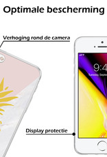 Nomfy Case geschikt voor iPhone 7 Hoesje Siliconen Case Back Cover - iPhone 7 Hoes Cover Silicone - Ananas - 2X