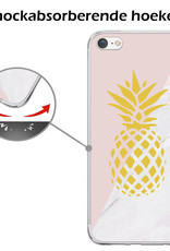 Nomfy Hoesje Geschikt voor iPhone 7 Hoesje Siliconen Cover Case - Hoes Geschikt voor iPhone 7 Hoes Back Case - 2-PACK - Ananas