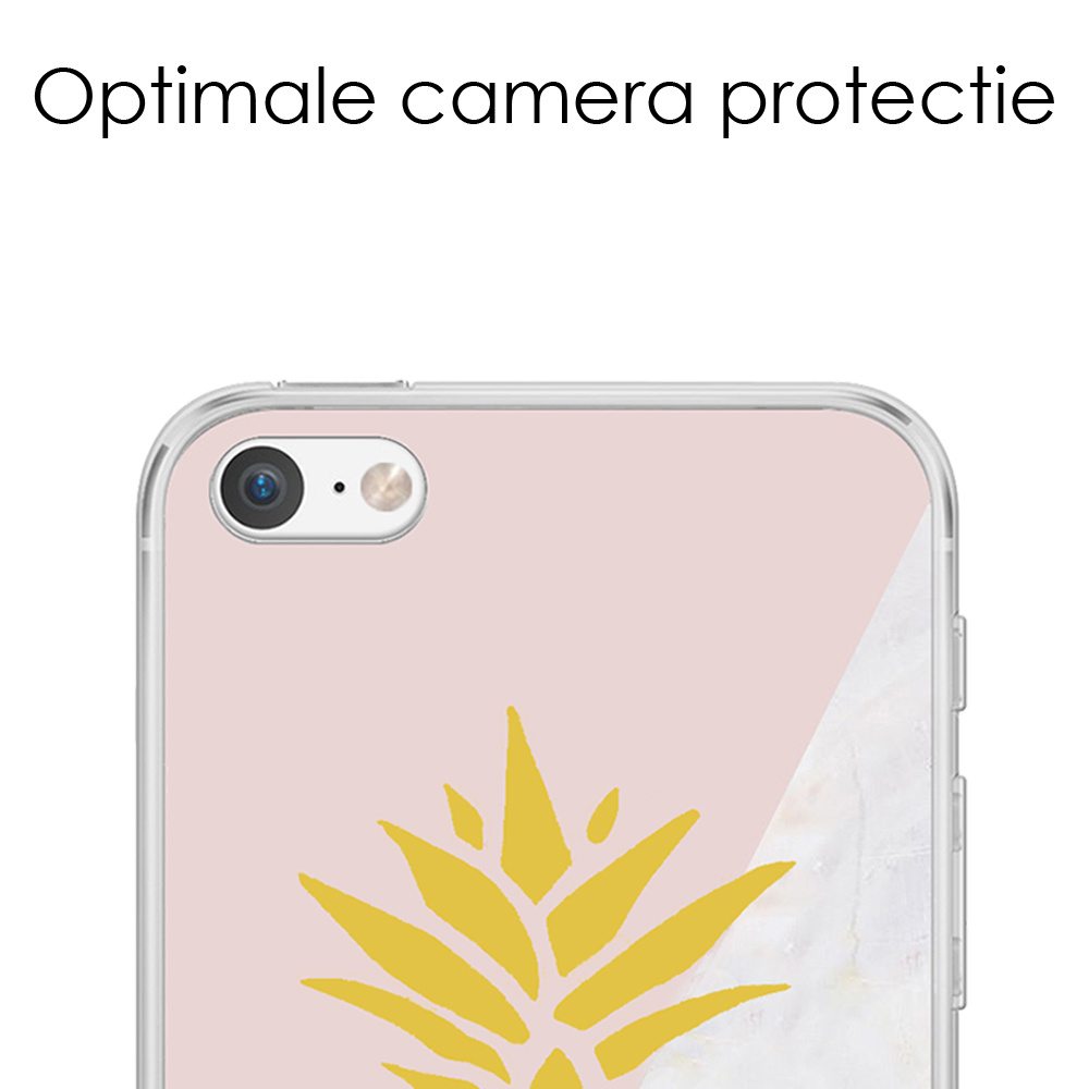 NoXx Hoes Geschikt voor iPhone 8 Hoesje Cover Siliconen Back Case Hoes - Ananas