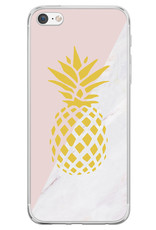 NoXx Hoes Geschikt voor iPhone 8 Hoesje Cover Siliconen Back Case Hoes - Ananas