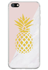 BASEY. Hoes Geschikt voor iPhone SE 2020 Hoesje Siliconen Back Cover Case - Hoesje Geschikt voor iPhone SE (2020) Hoes Cover Hoesje - Ananas