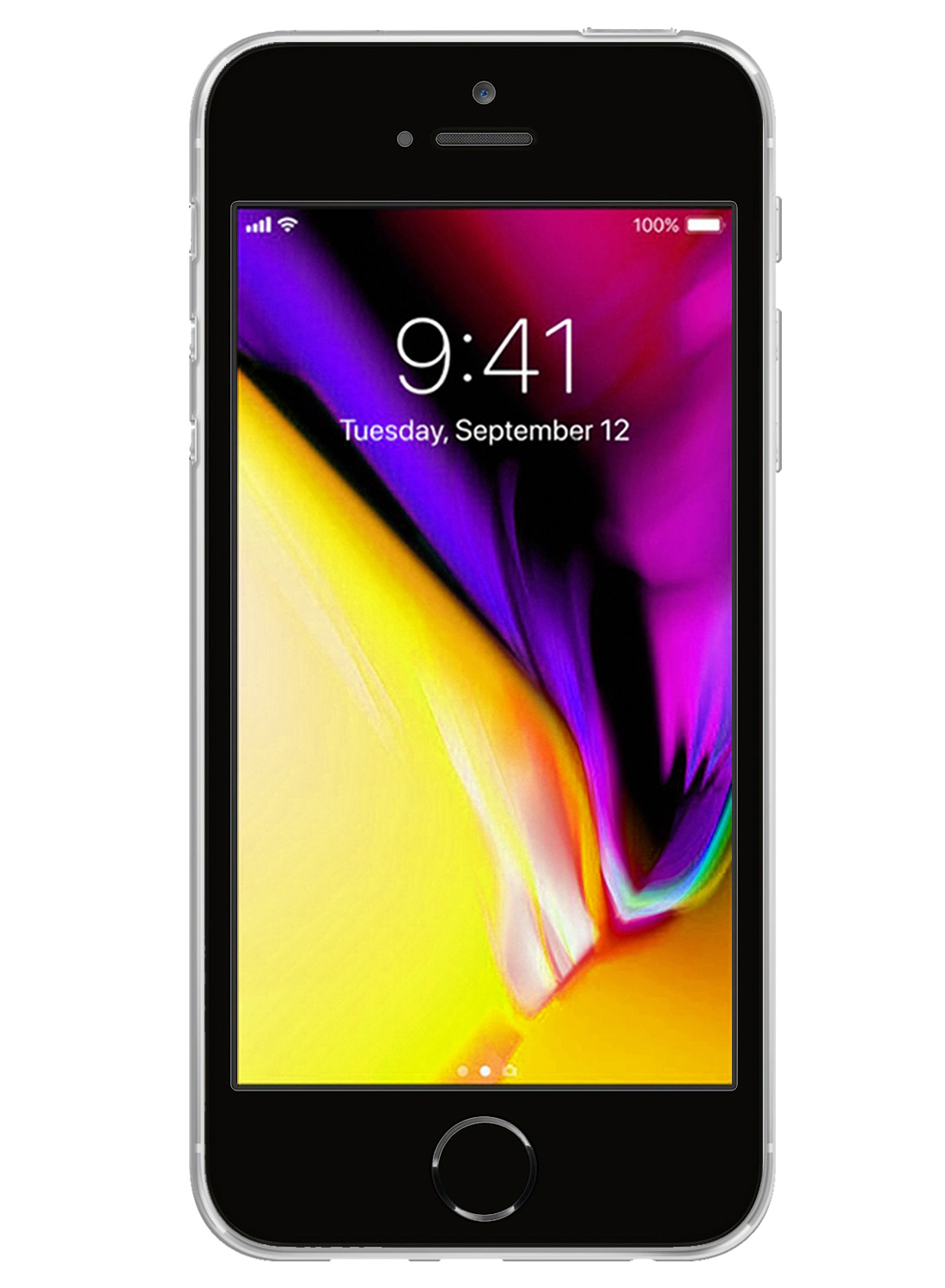 Nomfy Hoesje Geschikt voor iPhone SE 2020 Hoesje Siliconen Cover Case - Hoes Geschikt voor iPhone SE (2020) Hoes Back Case - 2-PACK - Ananas