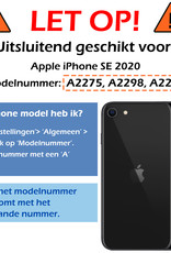 Nomfy Case geschikt voor iPhone SE 2020 Hoesje Siliconen Case Back Cover - iPhone SE 2020 Hoes Cover Silicone - Ananas - 2X