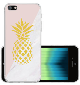 NoXx NoXx iPhone SE 2022 Hoesje Siliconen - Ananas