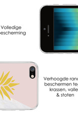 NoXx Hoes Geschikt voor iPhone SE 2022 Hoesje Cover Siliconen Back Case Hoes - Ananas
