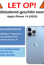 Nomfy Hoesje Geschikt voor iPhone 14 Hoesje Siliconen Cover Case - Hoes Geschikt voor iPhone 14 Hoes Back Case - 2-PACK - Grijs
