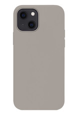 NoXx Hoes voor iPhone 14 Plus Hoesje Back Cover Siliconen Case Hoes - Grijs - 2x