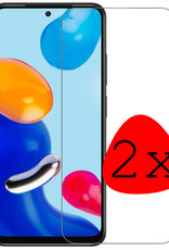 BASEY. Screenprotector Geschikt voor Xiaomi Redmi Note 11 Screenprotector Tempered Glass - Screenprotector Geschikt voor Xiaomi Redmi Note 11 Beschermglas Screen Protector Glas - 2 Stuks