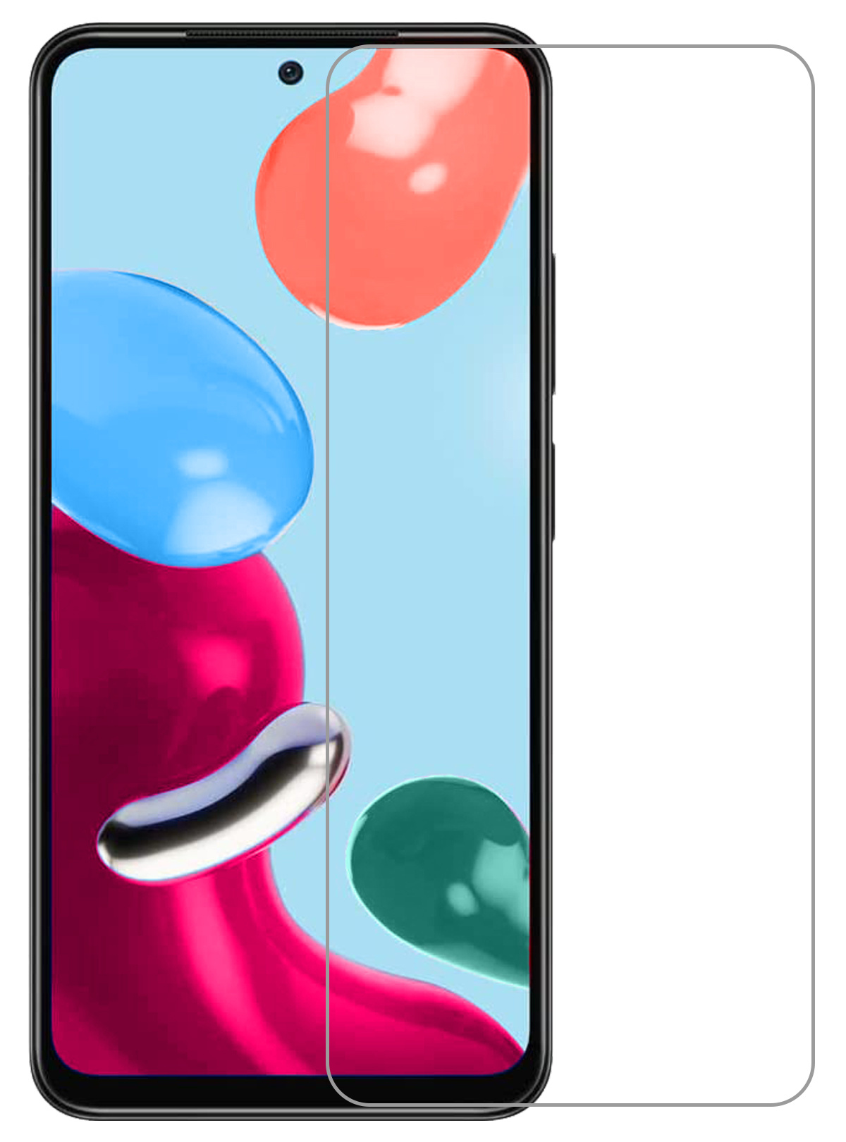 Nomfy Screenprotector Geschikt voor Xiaomi Redmi Note 11 Screenprotector Bescherm Glas Tempered Glass - Screenprotector Geschikt voor Xiaomi Redmi Note 11 Screen Protector