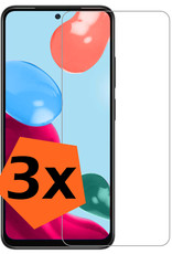 Nomfy Xiaomi Redmi Note 11 Screenprotector Bescherm Glas Tempered Glass - Xiaomi Redmi Note 11 Screen Protector - 3x
