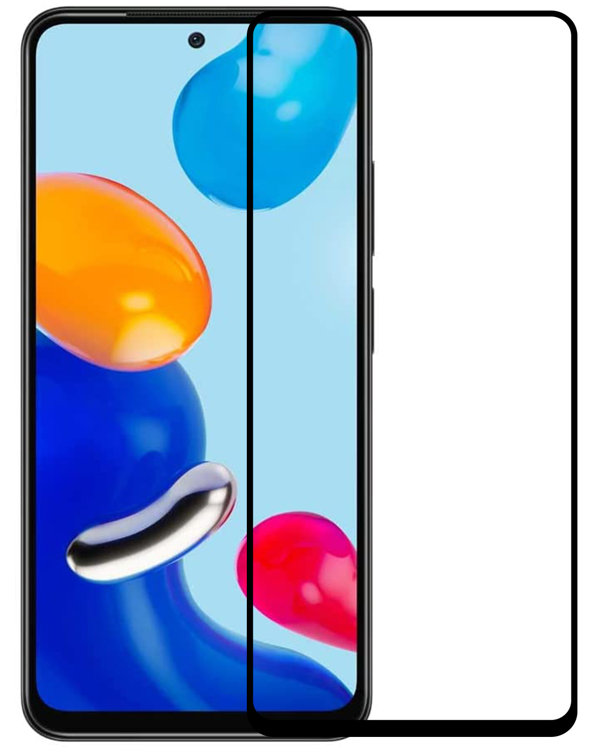 BASEY. Screenprotector Geschikt voor Xiaomi Redmi Note 11 Screenprotector Beschermglas Full Cover - Screenprotector Geschikt voor Xiaomi Redmi Note 11 Screen Protector Full Cover