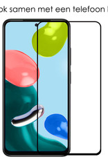 NoXx Xiaomi Redmi Note 11 Screenprotector Tempered Glass Full Cover Gehard Glas Beschermglas - 2x