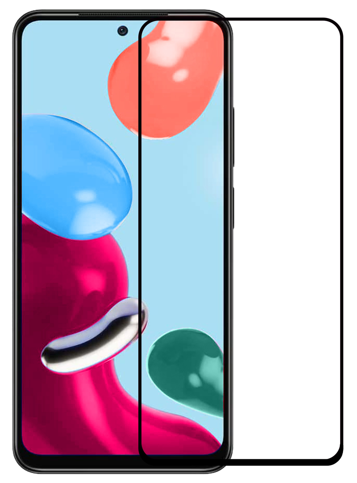 Nomfy Screenprotector Geschikt voor Xiaomi Redmi Note 11 Screenprotector Bescherm Glas - Screenprotector Geschikt voor Xiaomi Redmi Note 11 Screen Protector Tempered Glass Full Screen Full Cover