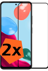 Nomfy Screenprotector Geschikt voor Xiaomi Redmi Note 11 Screenprotector Bescherm Glas - Screenprotector Geschikt voor Xiaomi Redmi Note 11 Screen Protector Tempered Glass Full Screen Full Cover - 2 PACK