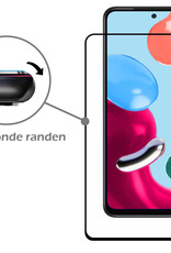 Nomfy Screenprotector Geschikt voor Xiaomi Redmi Note 11 Screenprotector Bescherm Glas - Screenprotector Geschikt voor Xiaomi Redmi Note 11 Screen Protector Tempered Glass Full Screen Full Cover - 2 PACK