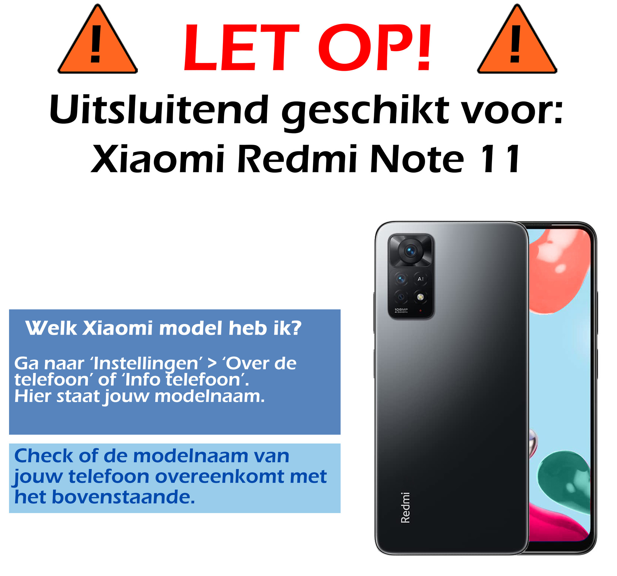 Nomfy Screenprotector Geschikt voor Xiaomi Redmi Note 11 Screenprotector Bescherm Glas - Screenprotector Geschikt voor Xiaomi Redmi Note 11 Screen Protector Tempered Glass Full Screen Full Cover - 2 PACK