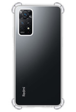 BASEY. Hoes Geschikt voor Xiaomi Redmi Note 11 Hoesje Shock Proof Case Hoes Siliconen - Hoesje Geschikt voor Xiaomi Redmi Note 11 Hoes Cover Shockproof - Transparant - 2 Stuks
