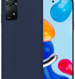 BASEY. BASEY. Xiaomi Redmi Note 11 Hoesje Siliconen - Donkerblauw