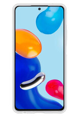 BASEY. Hoes Geschikt voor Xiaomi Redmi Note 11 Hoesje Siliconen Back Cover Case - Hoesje Geschikt voor Xiaomi Redmi Note 11 Hoes Cover Hoesje - Transparant