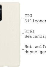 BASEY. Hoes Geschikt voor Xiaomi Redmi Note 11 Hoesje Siliconen Back Cover Case - Hoesje Geschikt voor Xiaomi Redmi Note 11 Hoes Cover Hoesje - Wit