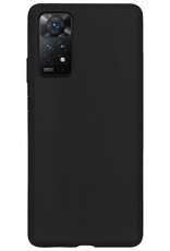 BASEY. Hoes Geschikt voor Xiaomi Redmi Note 11 Hoesje Siliconen Back Cover Case - Hoesje Geschikt voor Xiaomi Redmi Note 11 Hoes Cover Hoesje - Zwart