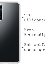 BASEY. Hoes Geschikt voor Xiaomi Redmi Note 11 Hoesje Siliconen Back Cover Case - Hoesje Geschikt voor Xiaomi Redmi Note 11 Hoes Cover Hoesje - Transparant - 2 Stuks