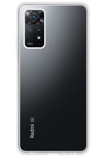 BASEY. Hoes Geschikt voor Xiaomi Redmi Note 11 Hoesje Siliconen Back Cover Case - Hoesje Geschikt voor Xiaomi Redmi Note 11 Hoes Cover Hoesje - Transparant - 2 Stuks