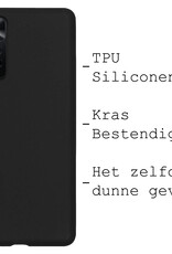 BASEY. Hoes Geschikt voor Xiaomi Redmi Note 11 Hoesje Siliconen Back Cover Case - Hoesje Geschikt voor Xiaomi Redmi Note 11 Hoes Cover Hoesje - Zwart - 2 Stuks