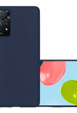 NoXx Hoes Geschikt voor Xiaomi Redmi Note 11 Hoesje Cover Siliconen Back Case Hoes - Donkerblauw