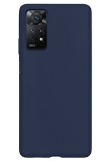 NoXx Hoes Geschikt voor Xiaomi Redmi Note 11 Hoesje Cover Siliconen Back Case Hoes - Donkerblauw