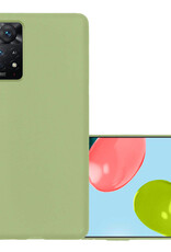 NoXx Hoes Geschikt voor Xiaomi Redmi Note 11 Hoesje Cover Siliconen Back Case Hoes - Groen