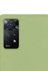 NoXx Hoes Geschikt voor Xiaomi Redmi Note 11 Hoesje Cover Siliconen Back Case Hoes - Groen