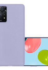 NoXx Hoes Geschikt voor Xiaomi Redmi Note 11 Hoesje Cover Siliconen Back Case Hoes - Lila