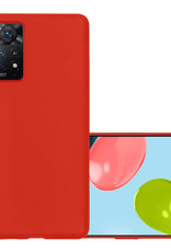 NoXx Hoes Geschikt voor Xiaomi Redmi Note 11 Hoesje Cover Siliconen Back Case Hoes - Rood