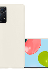 NoXx Hoes Geschikt voor Xiaomi Redmi Note 11 Hoesje Cover Siliconen Back Case Hoes - Wit