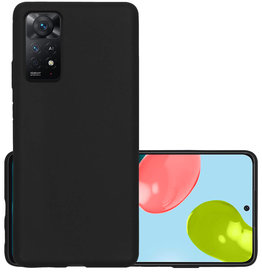 NoXx NoXx Xiaomi Redmi Note 11 Hoesje Siliconen - Zwart