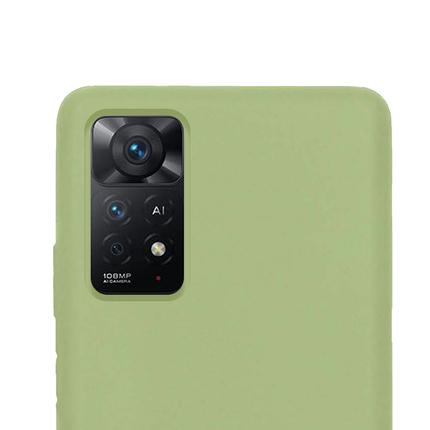 NoXx Xiaomi Redmi Note 11 Hoesje Back Cover Siliconen Case Hoes - Groen - 2x