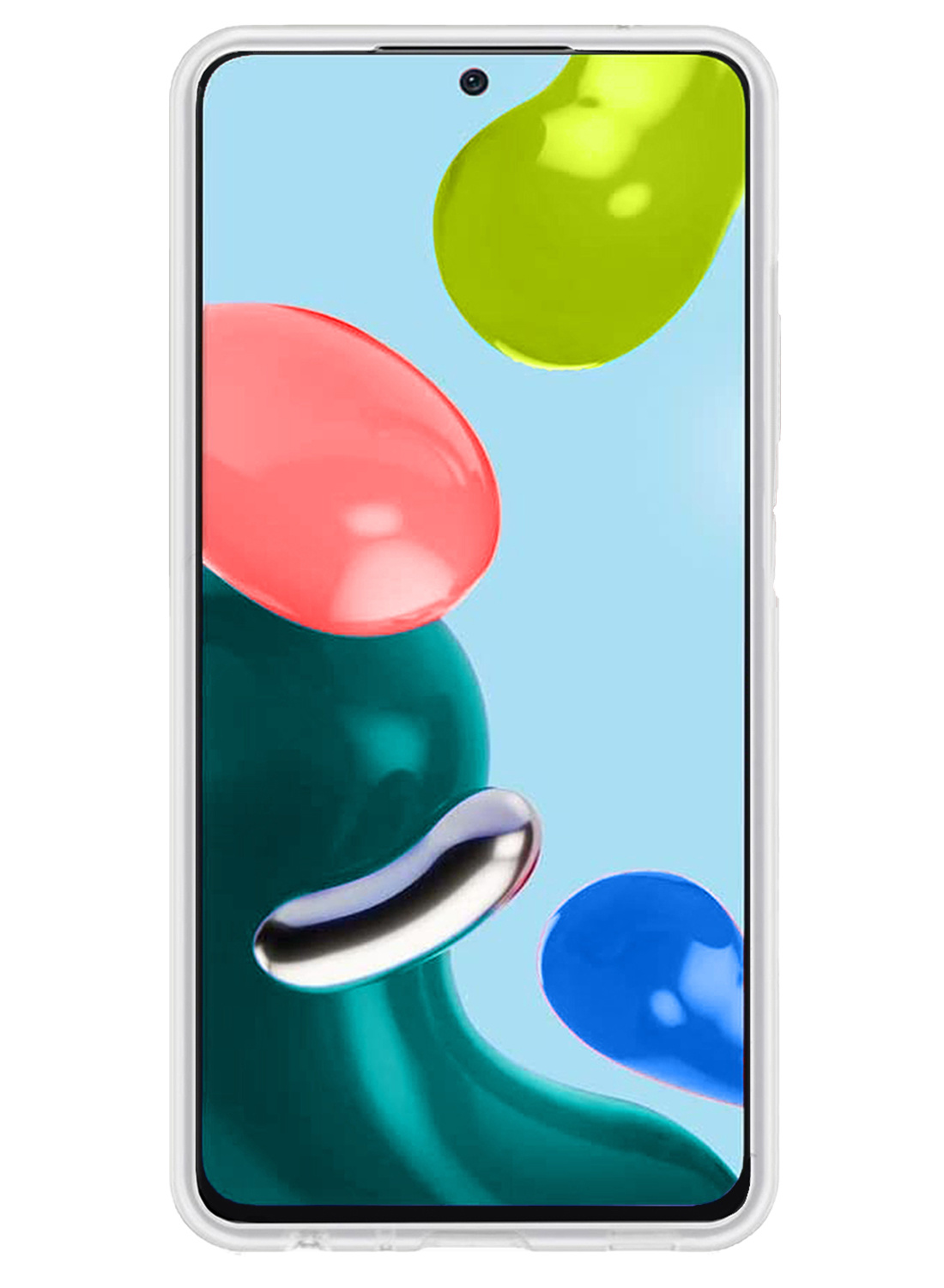 NoXx Hoes Geschikt voor Xiaomi Redmi Note 11 Hoesje Cover Siliconen Back Case Hoes - Transparant - 2x