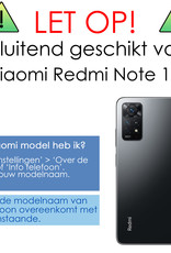 NoXx Xiaomi Redmi Note 11 Hoesje Back Cover Siliconen Case Hoes - Transparant - 2x