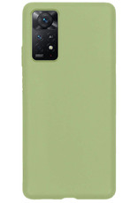 Nomfy Hoesje Geschikt voor Xiaomi Redmi Note 11 Hoesje Siliconen Cover Case - Hoes Geschikt voor Xiaomi Redmi Note 11 Hoes Back Case - Groen