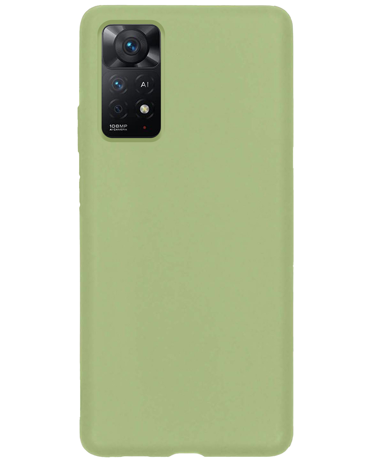Nomfy Hoesje Geschikt voor Xiaomi Redmi Note 11 Hoesje Siliconen Cover Case - Hoes Geschikt voor Xiaomi Redmi Note 11 Hoes Back Case - Groen